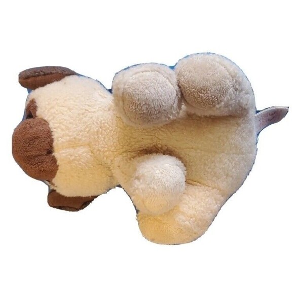 Velve Ty Rufus The Pug Stuffed Animal Puppy Dog Plush Toy Glitter Eyes 2016 - Picture 7 of 15